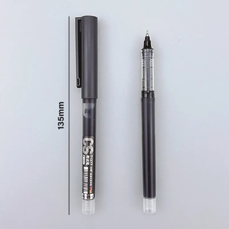 Rollerball Pens 12pcs Rollerball Pens Ball Point Pen 0.5mm Extra Fine Tip Pens Black Liquid Ink Roller Ball
