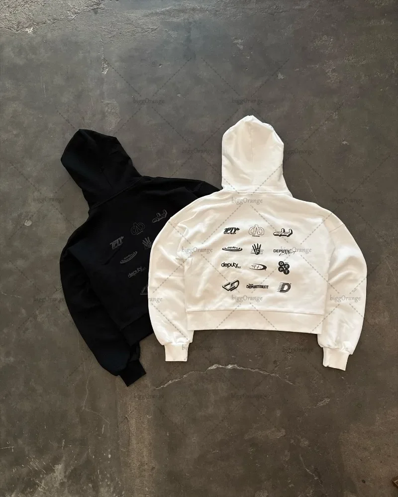 Y2K Fashion High Street Fashion Loose Clothing Harajuku Oversized Sportswear Casual Pants Retro Personality Hip-hop Punk Suit 2