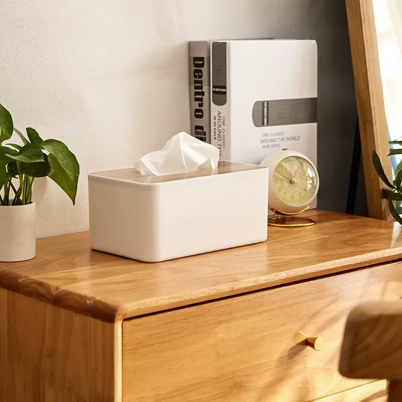 Wet Wipes Holder Wooden Tissue Holder Household Paper Towel Storage Box Removable Napkin Boxes for Toilet Versatile Home Office 3