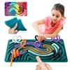 Sensory Activity Board Busy Board Silicone Calm Down Toy Kids Baby Montessori Relaxing Anxiety Stress Color Shape Toy Gift 2