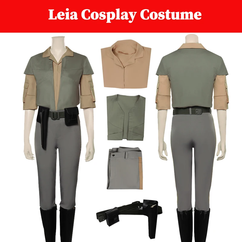 Leia Cosplay Women Fantasy Battle Suits Movie Space Battle Costume Travestimento Femminile Halloween Roleplay Fanasia Outfits Abbigliamento
