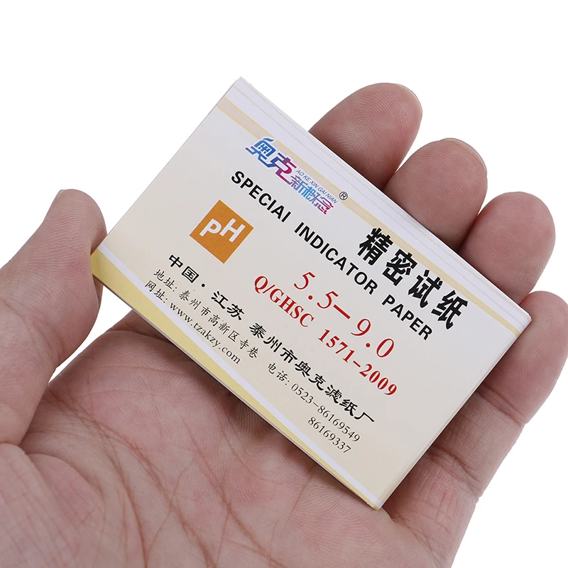 80Strips Meters Indicator PH Value 5.5-9.0 Alkaline Acid Litmus Testing Paper 5