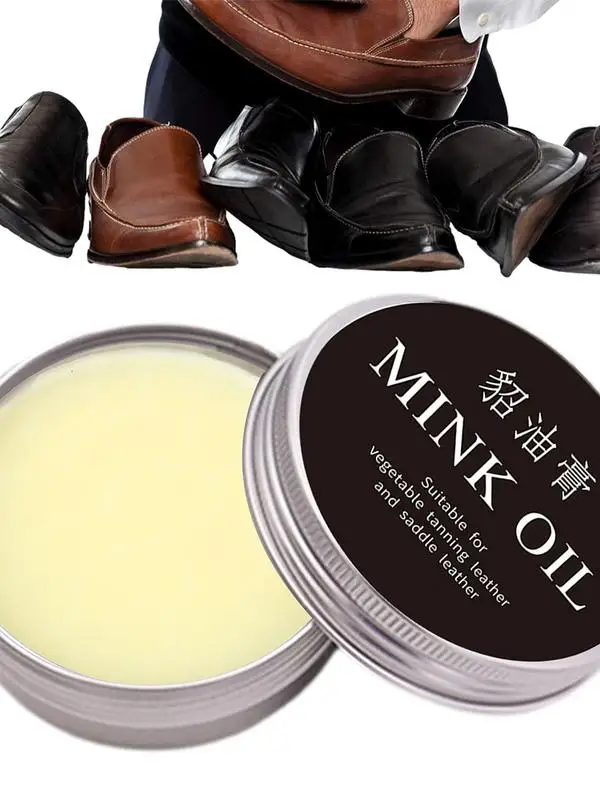 Leather Cleaner Mink Oil Leather Conditioner Waterproof Boot Conditioner Saddle Oil Care Softener