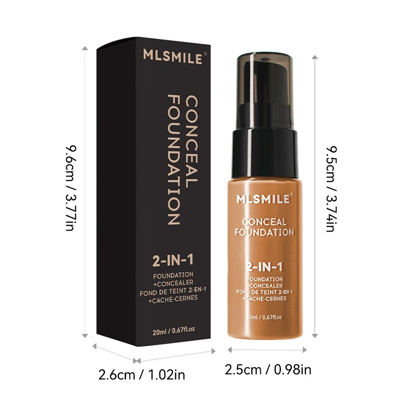 Matte Liquid Foundation Oil Control Concealer BB Cream Waterproof Lasting Full Coverage Natural Holding Makeup Face Base 6