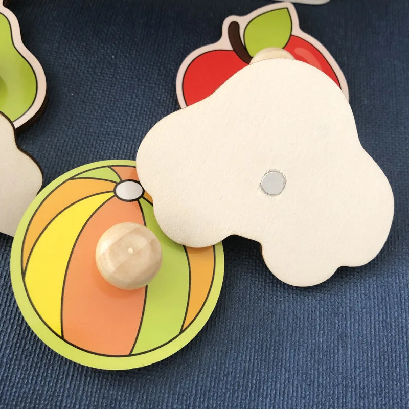 Baby Toys Montessori Wooden Puzzles Children Toys Hand Grab Board Animals Cognition Learning Educational Toys For Kids 1-3 Years
