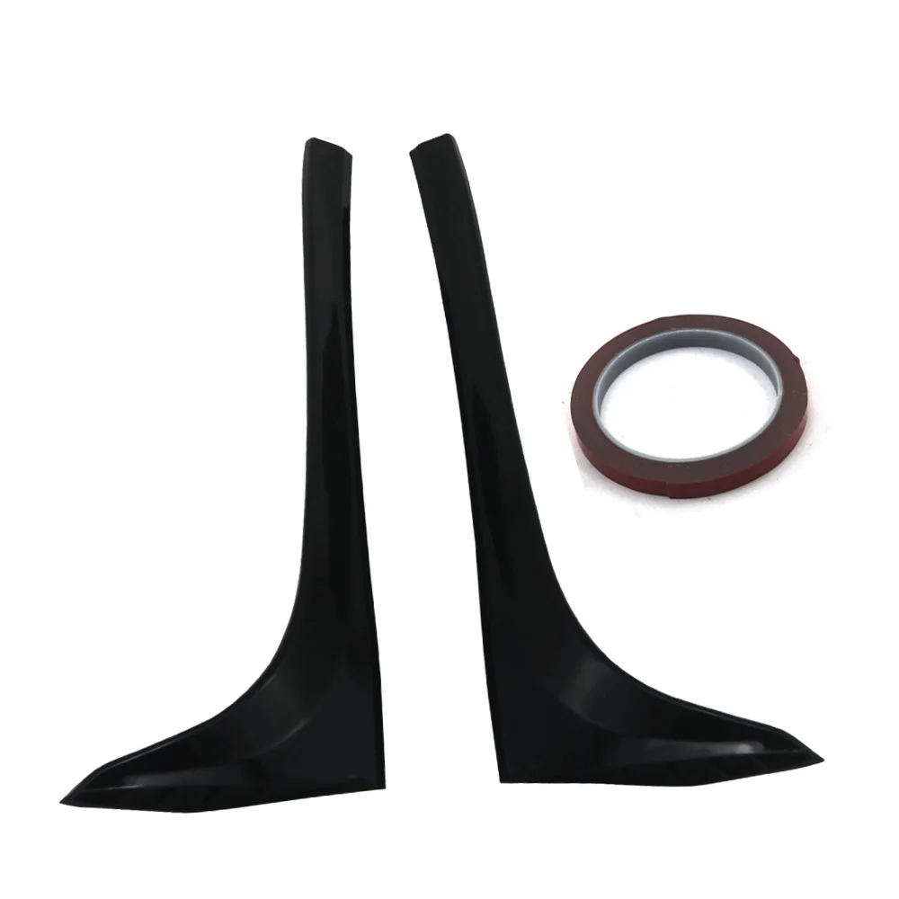 Aletta Laterale Spoiler Nero Lucido Abs Per Vw Golf 7 Vii Mk7 Tsi Tdi 14-18