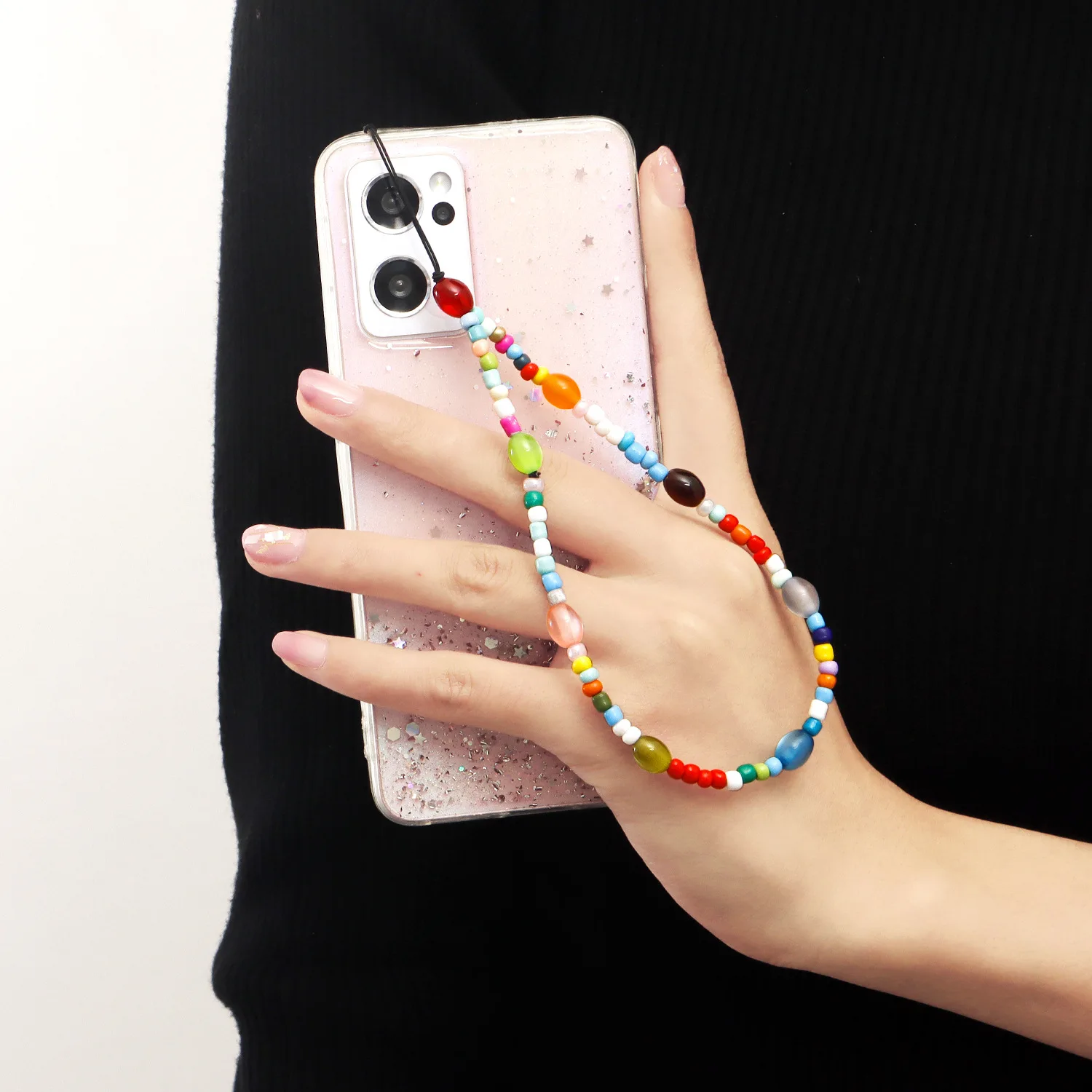 Cordino Per Telefono Con Ciondolo Acrilico Blu - Strap Carino Per Cellulare E Fotocamera - Foto 7