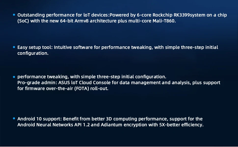 ASUS Tinker Board 2S Single Board Computer Rockchip RK3399 SOC DuaI-CH LPDDR4 4G