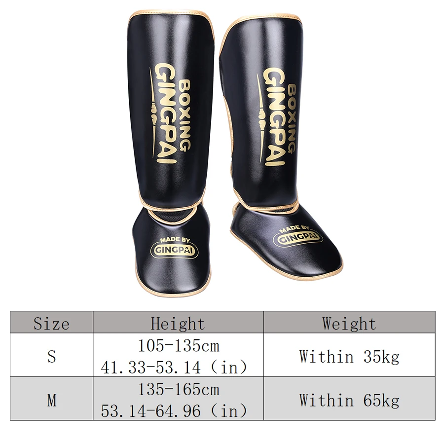 Child Boxing MMA Muay Thai Shin Guards Kids Kickboxing Martial Arts Fight Training Leg Protector Protective Equipment 1 Pair