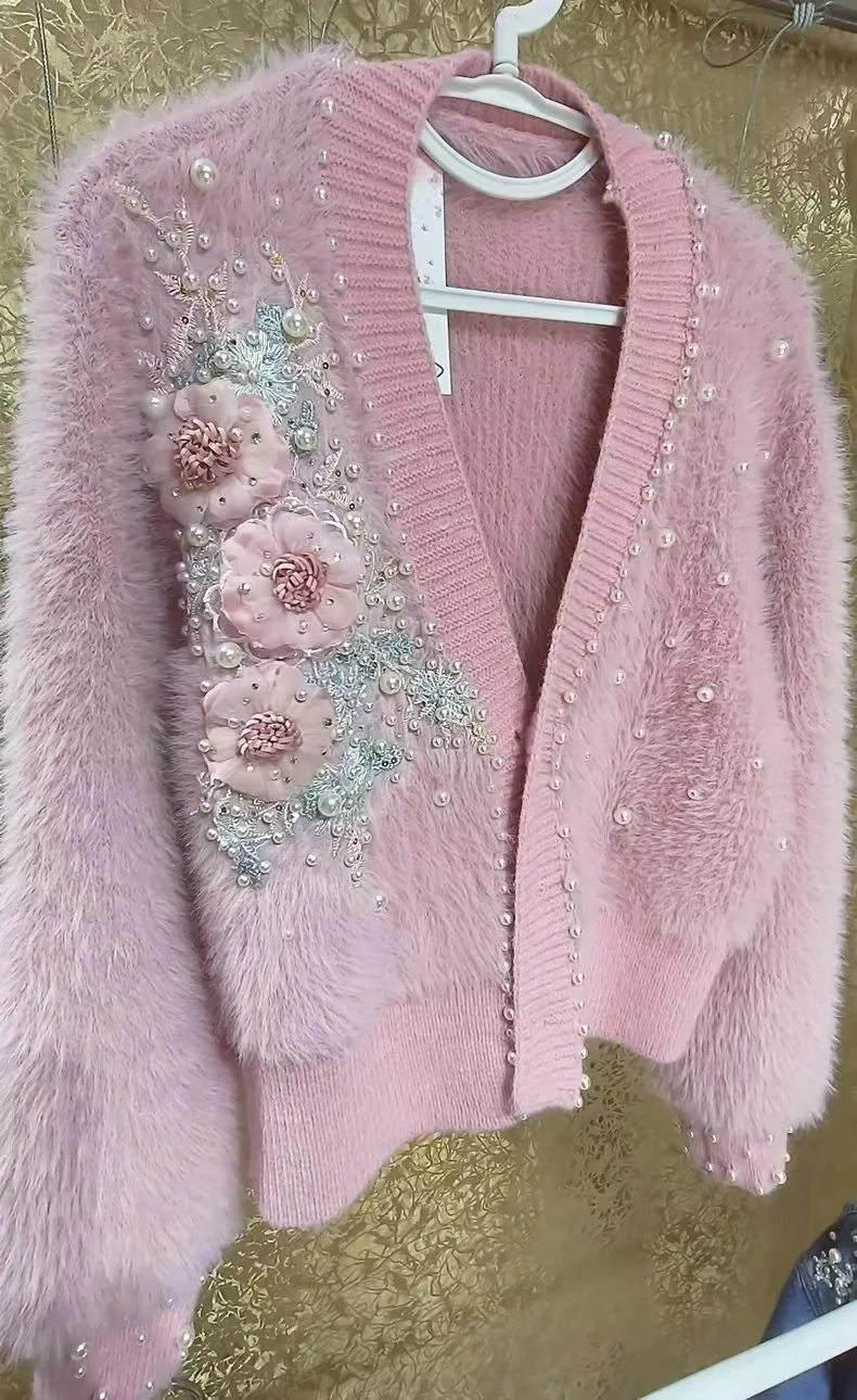 TGOR  トゴールQuilting flower beads cardigan TGOR トゴールQuilting flower beads cardigan TGOR トゴール