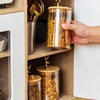 Sealed Glass Sugar Jar Nuts Coffee Beans Grain Storage Jar Glass Tea Jar Kitchen Food Storage Container Bottle Jar 5