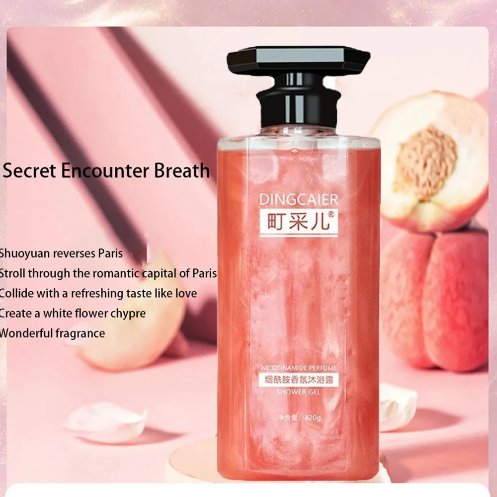 Niacinamide Fragrance Shower Gel Moisturize Refreshing Oil Control Remove Mites Acne Shower Gel Lasting Fragrance Body Bath Wash