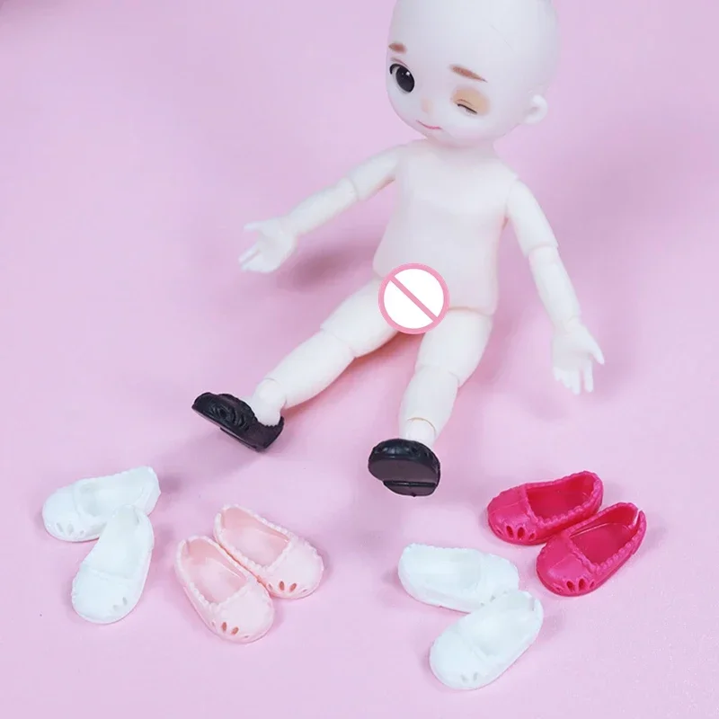 Doll Shoes Doll Stand Doll Accessories 4 Pairs High Quality Shoes for 16cm BJD Dolls Stand Other Accessories General-Purpose 1/8 Doll Body PVC