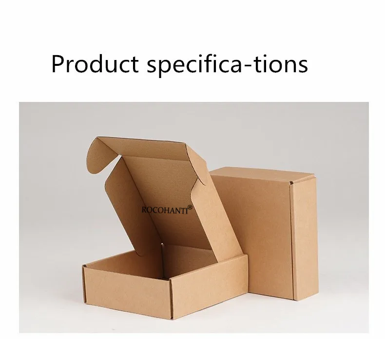 50pcs Custom corrugated gift fold box OEM factory eco friendly shipping paper mailer box packaging with logo 5 S0de9177803de4af2960c0863bcce8d53v