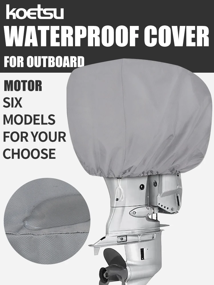 KOETSU Extra-Thick Waterproof Outboard Motor Cover - 6-250HP Oxford Material UV-resistant Dustproof Shield – Detail 1