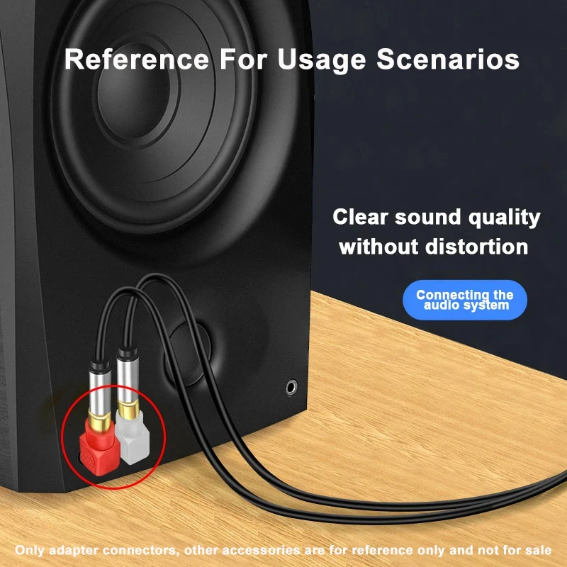 Adaptateur RCA 90 Degrés RCA Mâle Vers RCA Femelle 90° - Connecteurs Plaqués Or, Qualité Audio Adaptateur Audioquest