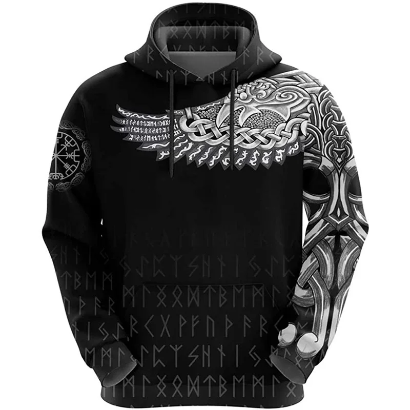 Ropa Vikinga Original Sudadera Con Capucha Y Cremallera Para Hombre Con Estampado Ropa De Los Vikingos