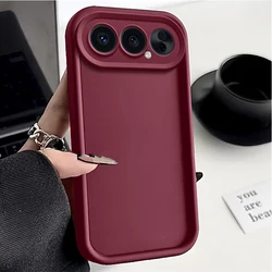 Matte Soft Silicone Shockproof Phone Case with Camera Lens Protection for Honor 500 Pro (Red)