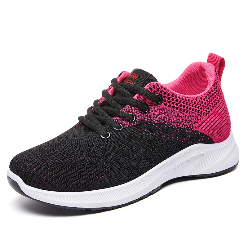 Women's Summer Mesh Casual Lacing Lightweight Thick Bottom Breathable Outdoor Sports Tennis Student Fitness