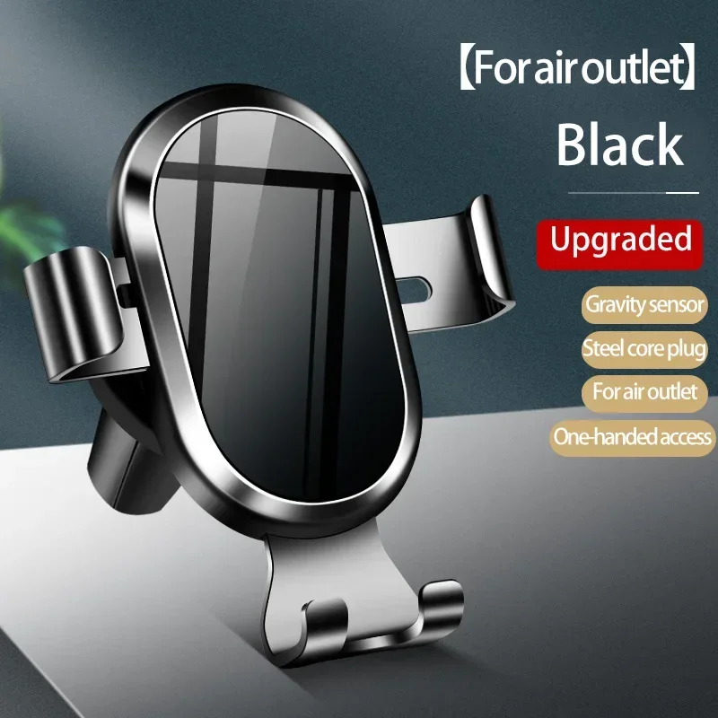 Gravity Car Phone Holder Air Vent Clip Mount Mobile Cell Phone Stand In Car GPS For iPhone 13 12 Pro Xiaomi Samsung 4.3"-6.7”
