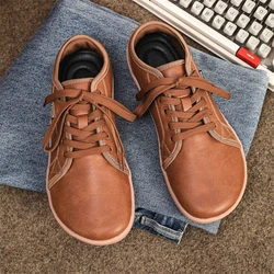 Unisex Wide Toe Lightweight Minimalist Barefoot Shoes - 45 (Brown)