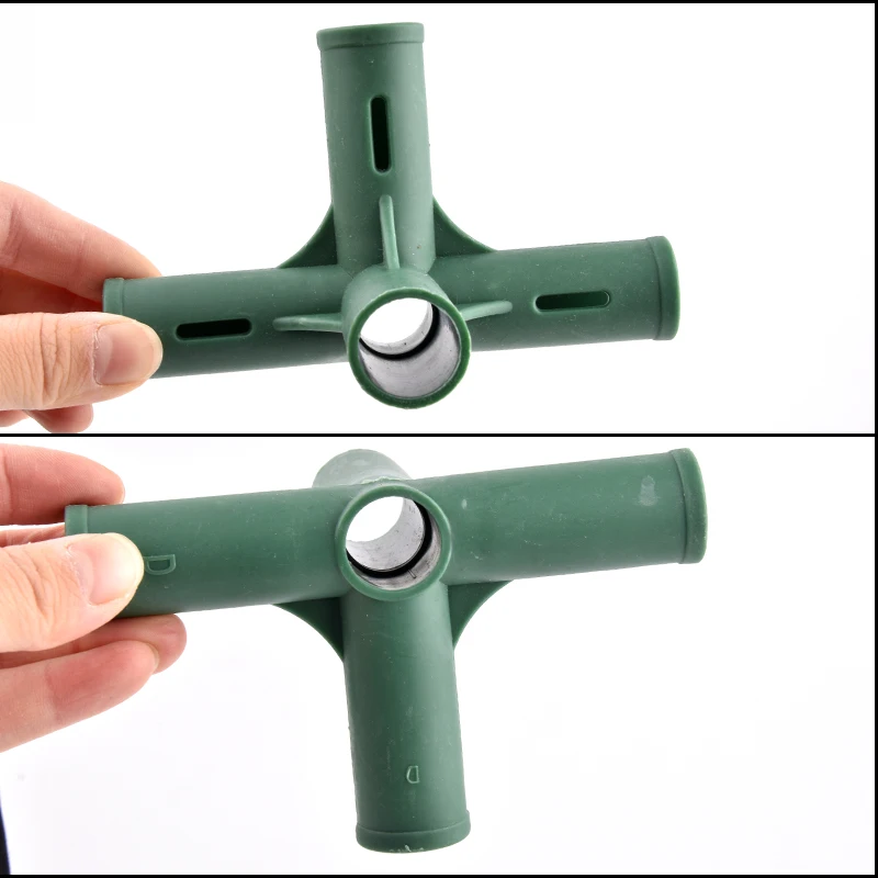 19mm Plastic Gardening Frame Edging Corner Connector Plant Flower Stand Joint DIY Garden Greenhouse Frame Support Rod Adapter Plant Support Connector