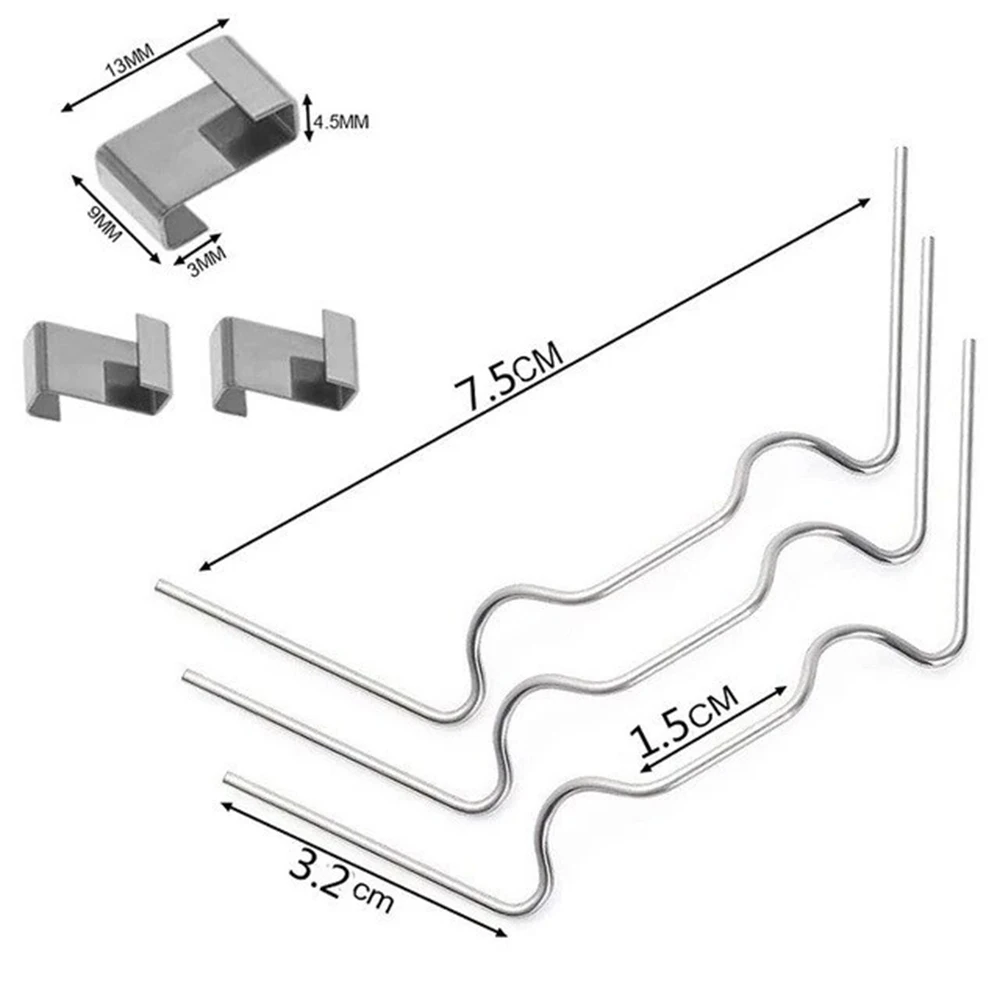 Greenhouse Glazing Clips 50/100 W/Z Glasshouse Stainless Steel Spring Garden Spares Glass Frame Fixing