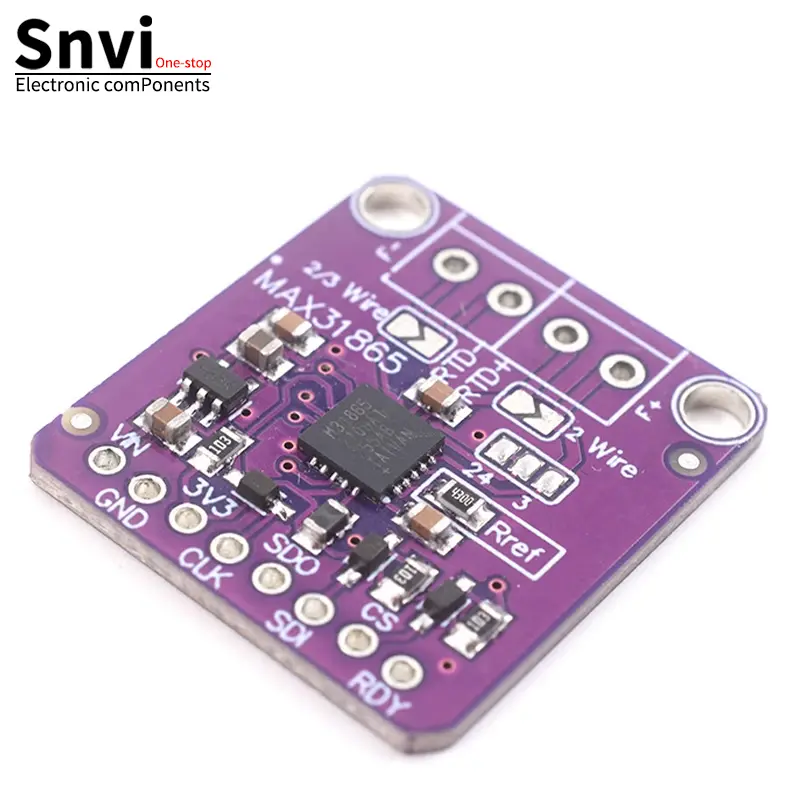 MAX31865 PT100 to PT1000 RTD-to-Digital Converter Board Temperature Thermocouple Sensor Amplifier Module 3.3V/5V For Arduino image 2