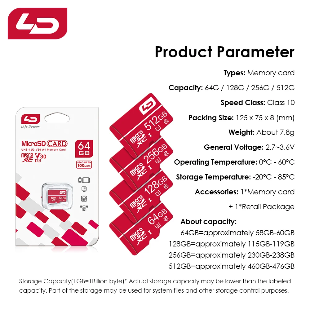 마이크로 SD TF 플래시 카드, 클래스 10, 4GB, 8 GB, 16GB, 128 GB, 64GB, 32GB, 32GB, 64 128 GB, 휴대폰 카메라용, 5 개