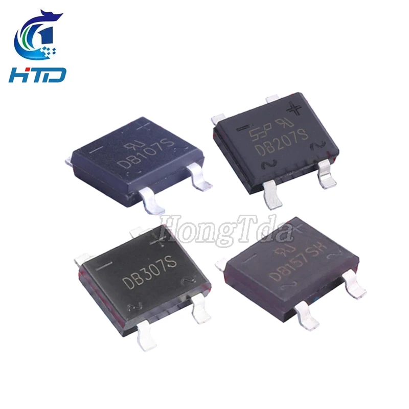 Db307s 10/100PCS DB107 DB107S DB157S DB207S DB307S SOP-4 Ponte Retificadora ...