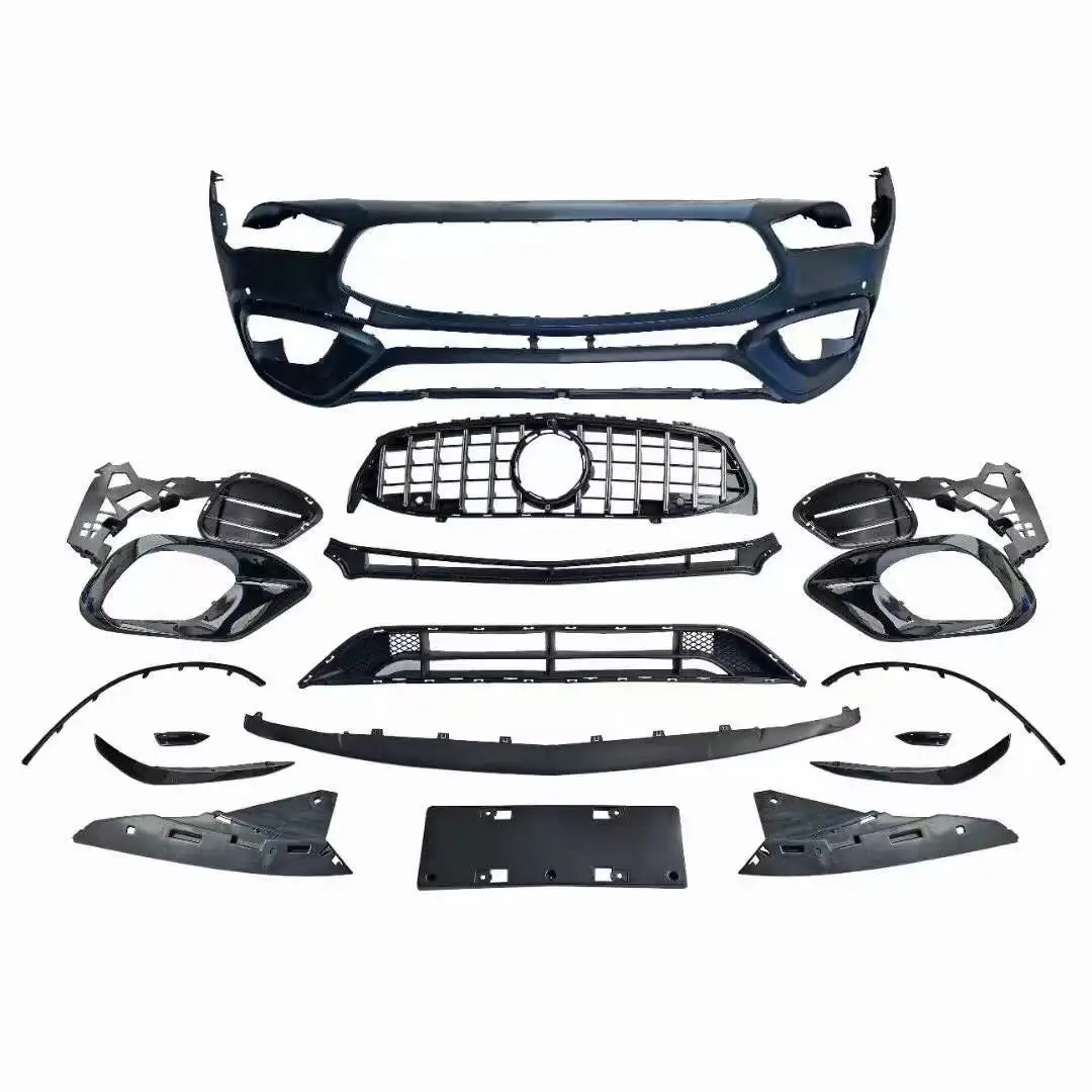 

forCLA CLASS W118 TO CLA45 STYLE BODY KIT WITH BUMPER GRILLE DIFFUSER EXHAUST TIPS W118 CAR AUTO PARTS