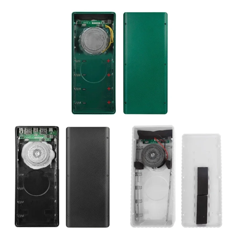 4 x 26650 DIY Shell Welding Case 5V / 2.1A Battery Power Box With Urgency Light(Battery Not Included)