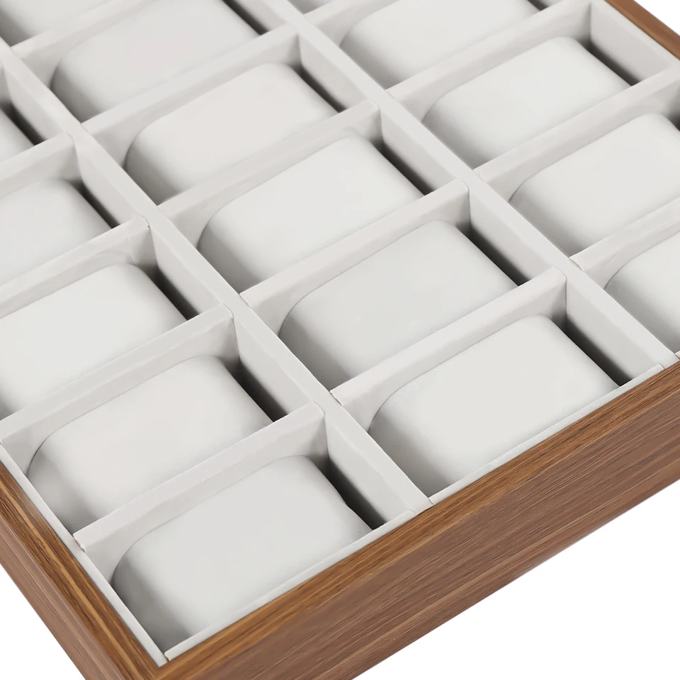 Luxury 30 Slot Wooden Watch Box Organizer