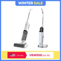 ILIFE W90 Cordless Wireless Wet Dry Cleaning Smart Washing Mop Robot,5500Pa Suction,1 Min Self Cleaning,Large Dual Water Tank 1