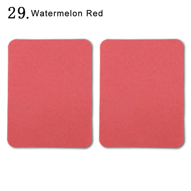 Set of 4 Multi-Colored Iron-On Fabric Patches for Clothing Repair and Decoration