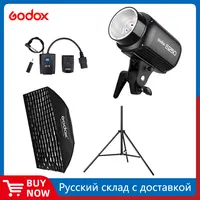 Godox E250 250Ws Photography Studio Flash Strobe Light + 50 x 70cm Honeycomb Gird + AT-16 Trigger + 180cm Light Stand Flash Kit 1