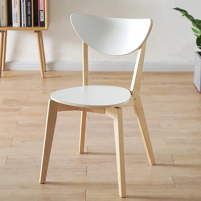 Tanio Nordic jadalnia Accent krzesła Home nowoczesne proste zagęszczony krzesła