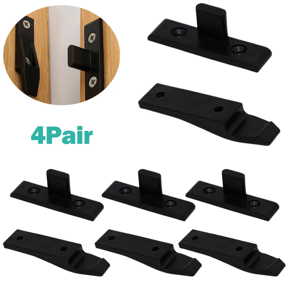 4 Pair Push In Fittings Press Fit Panel Clips Kitchen Plinth Fasteners For Kitchen Cabinet Work Household Door Lock Tool Parts