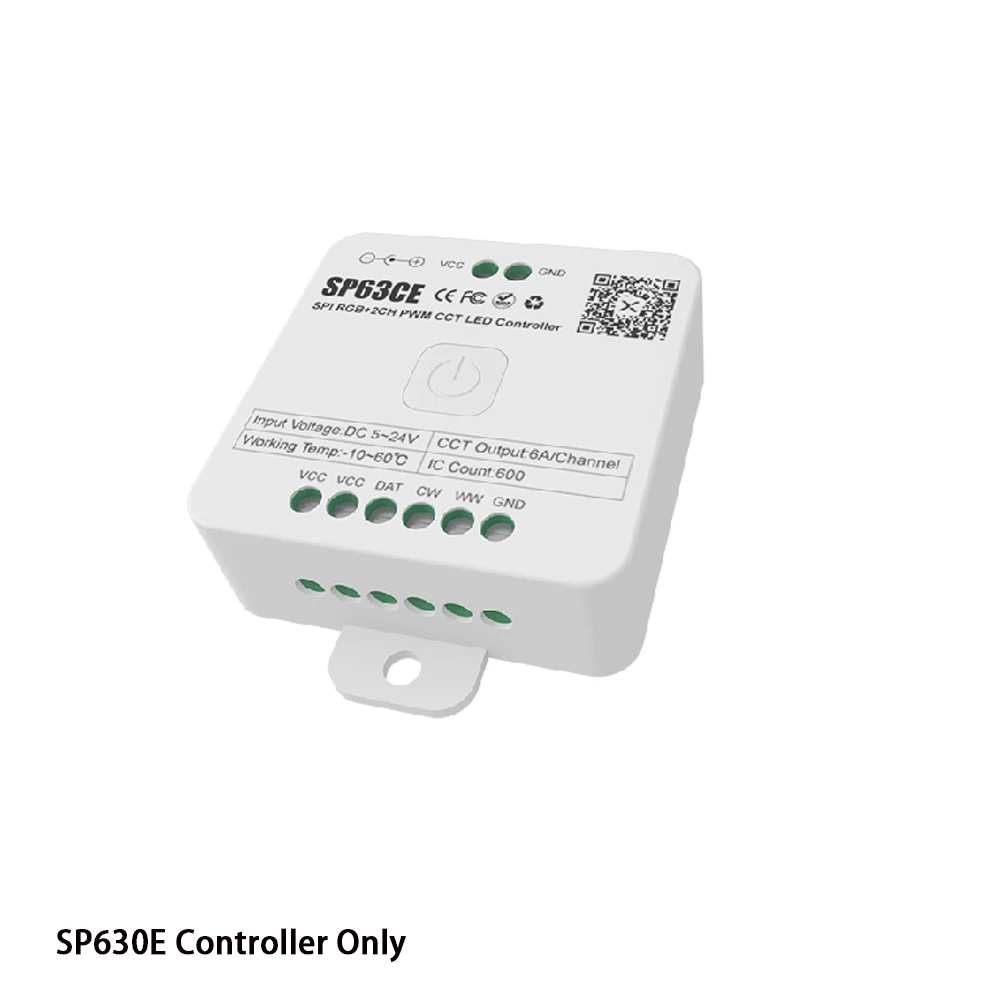 DC5V-24V SP630E All In One LED Controller SPI Pixels 5CH RGB RGBW