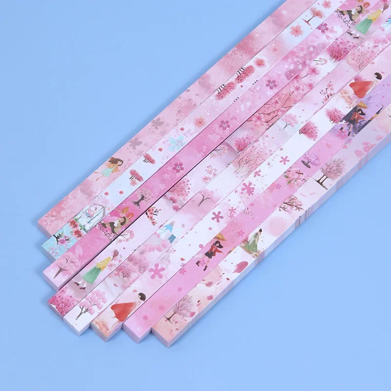 Colorful Origami Star Paper Strips