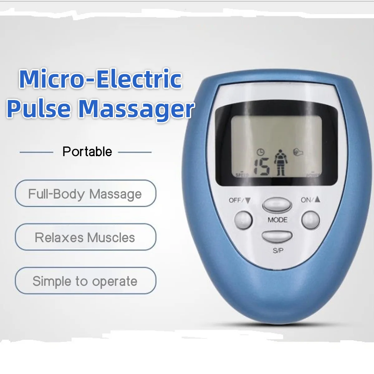 Electric Pulse Massager Dual Mode Electrical Stimulation Low Frequency Neuromuscular Stimulator Dedicated to Soothing Relaxation