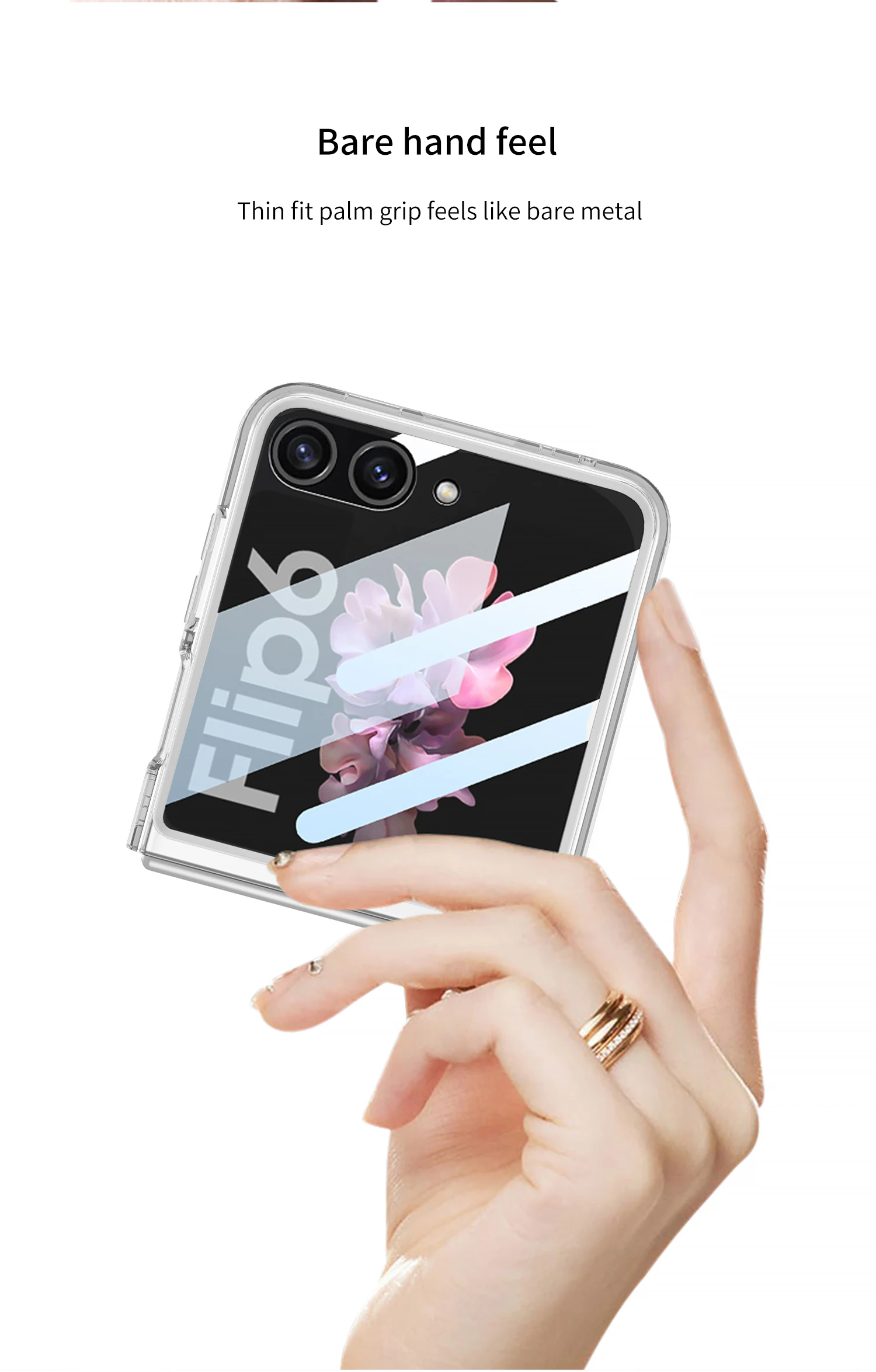 Transparent Outer Screen Glass Case for Samsung Galaxy Z Flip 7 Ultra-thin Plast