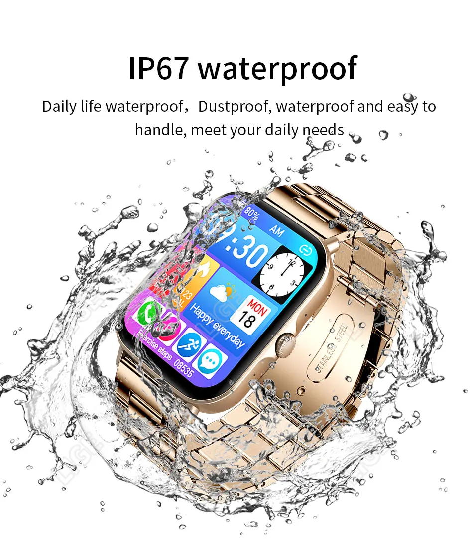 2022 Bluetooth Call Smart Watch Men Multi-Sports Waterproof Temperature Monitor Calories Fitness Clock Smartwatch For Man Women