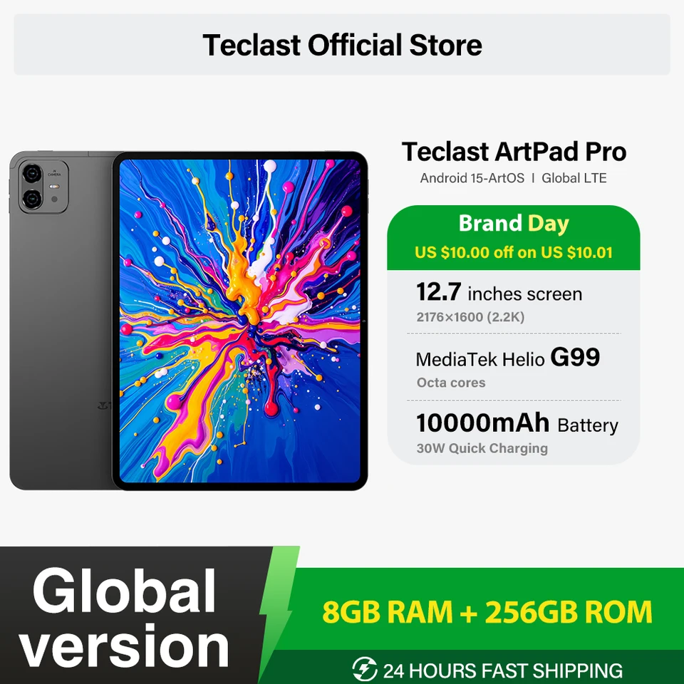 TECLAST ArtPad Pro タブレット 12インチ Helio G99 Teclast ArtPad Pro 12.7インチ 2.2K UHDディスプレイ 20GB RAM
