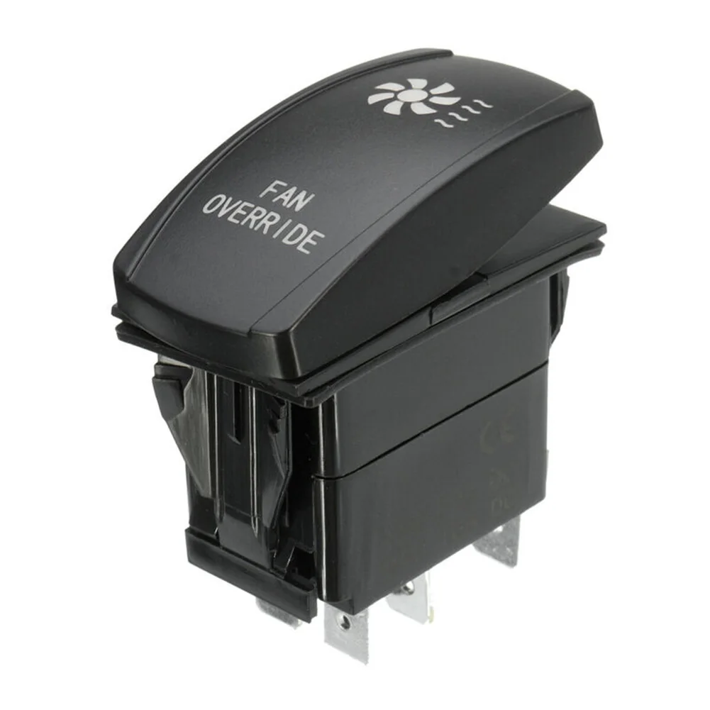 1pcs Brand New Car Rocker Switch Car Accessories Rocker Switch Control 5 Pin Auto Fan Override For ATV UTV