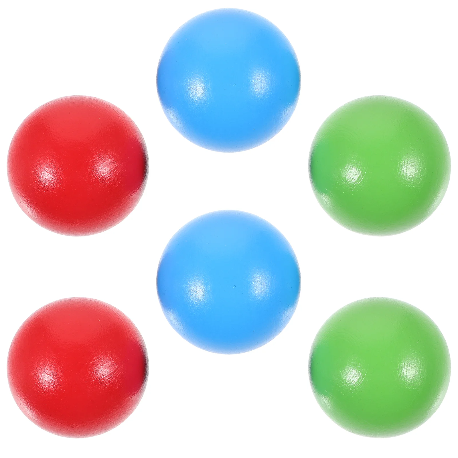 6 Pcs Croquet Toy Recreational Sports Balls Rolling Bocce Garden Kit Wooden Child