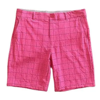 Men Golf Shorts Plaid Golf Man Shorts Men Stretch Sports Outdoor Lightweight Quick Drying Moisture Wicking
