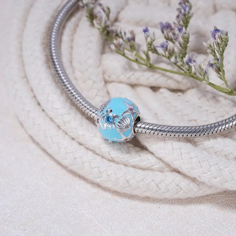 Charm Jewelry New Murano Glass Sea Turtle Dangle Bead Fit Original Pandora Charms Silver 925 Bracelet DIY Women Jewelry Summer Collection Gift Beads Charms Animal Charm Jewelry Sterling Silver Beads Silver Charm Bead Charm Bead Beads Jewelry Glass Beads Sterling Silver Beads Charm Loose Beads Bead Jewelry Making Silver Bead Bracelet Silver Charm Bracelet