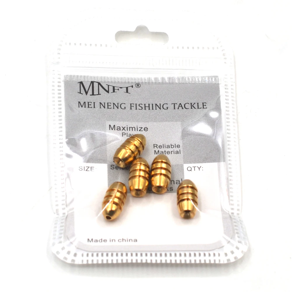 MNFT 30Pcs BRASS BULLET SINKERS Drop Shot Weights Fishing Sinkers Weight Sinkers 1.8g 3.5g 5g 7g 10g Fishing accessories Fishing tackle Fishing counterweight sinker