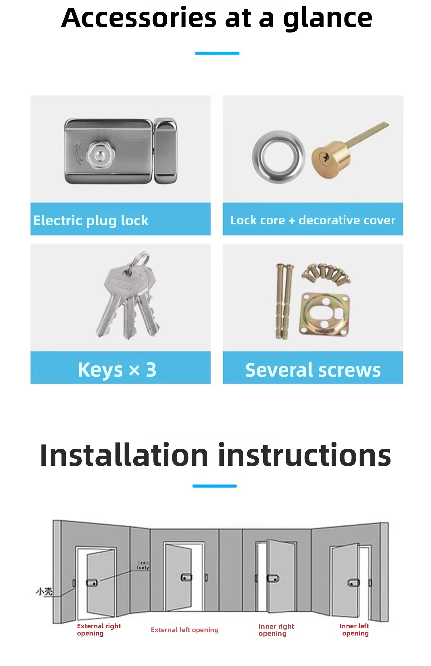 Intelligent Spiritual Lock Building Access Control Silent Electronic Control Loc